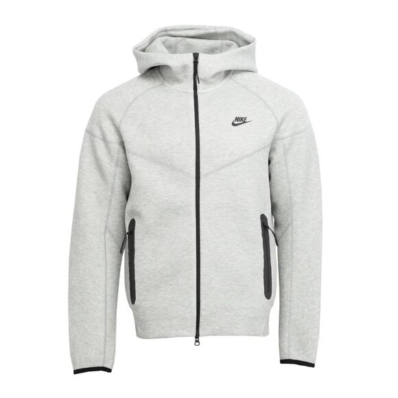 Nike Men's Tech Fleece Windrunner Hoodie Full Zip Grey Size L NEW WITH TAGS! - Picture 1 of 6